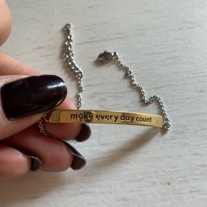 Dainty motivational bracelet